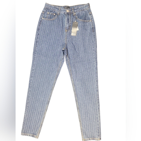 Nasty Gal Denim - Nasty Gal NWT Striped Skinny Jeans Size 4